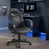 X Rocker Mythos Mid-Back Gaming Chair, Black/Blue