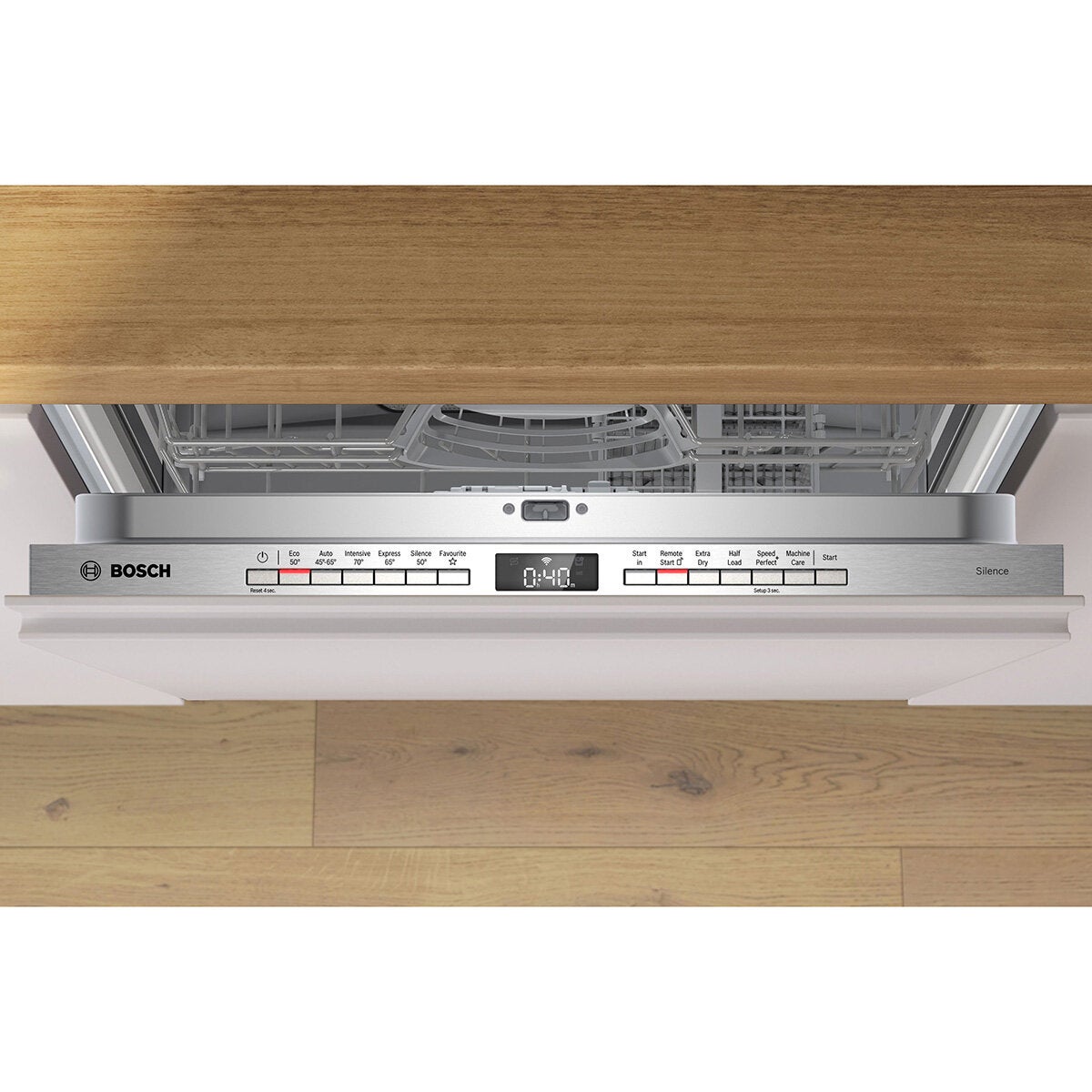 Bosch SMH4HTX11G Series 4 Fully Integrated Dishwasher, 13 Place Setting, C Rated Bosch SMH4HTX11G Series 4 Fully Integrated Dishwasher, 13 Place Setting, C Rated