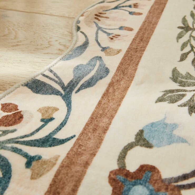 Concept Looms Liberty Cream Multi Washable Rug, in 2 Sizes