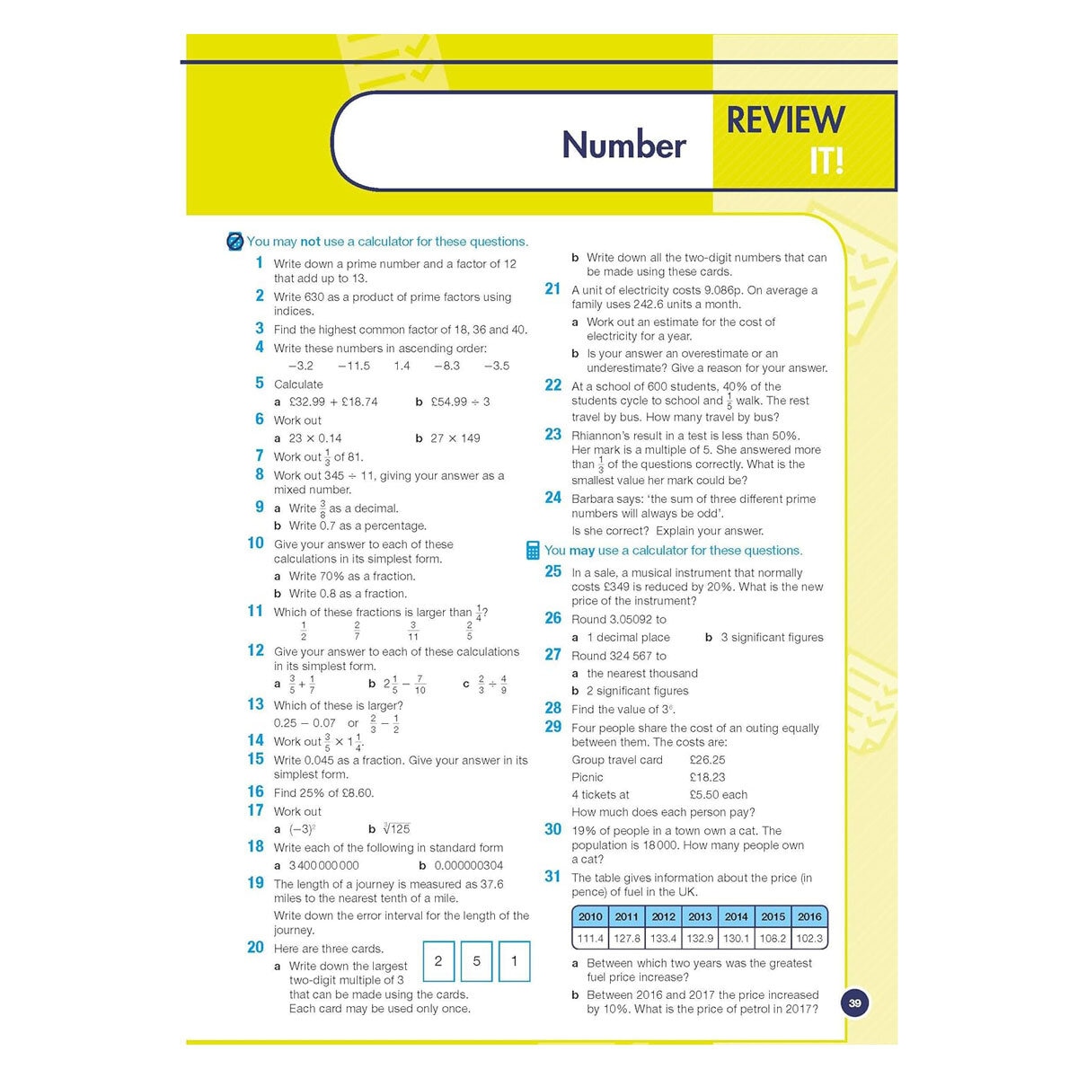 Edexcel Maths Foundation