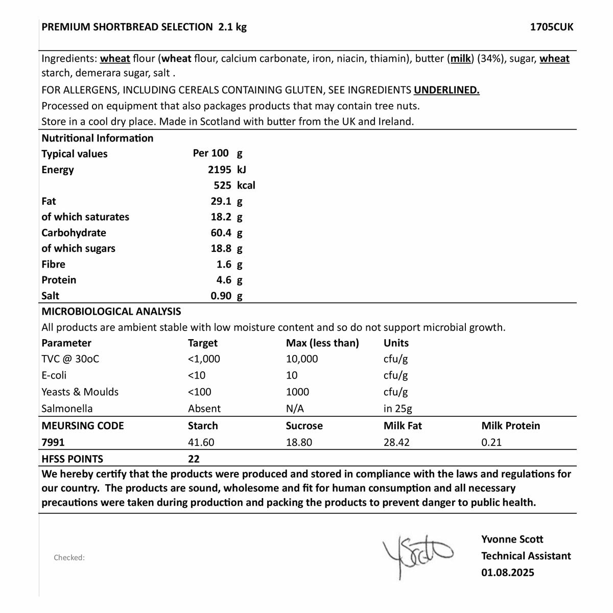 Nutritional Information