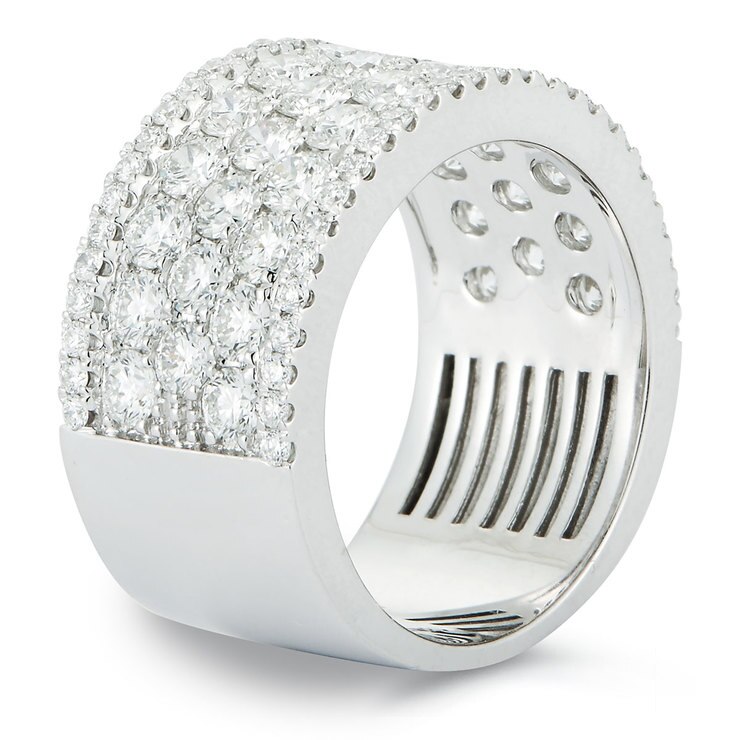 2.80ctw Round Brilliant Cut Diamond Ring, 18ct White Gold Costco UK