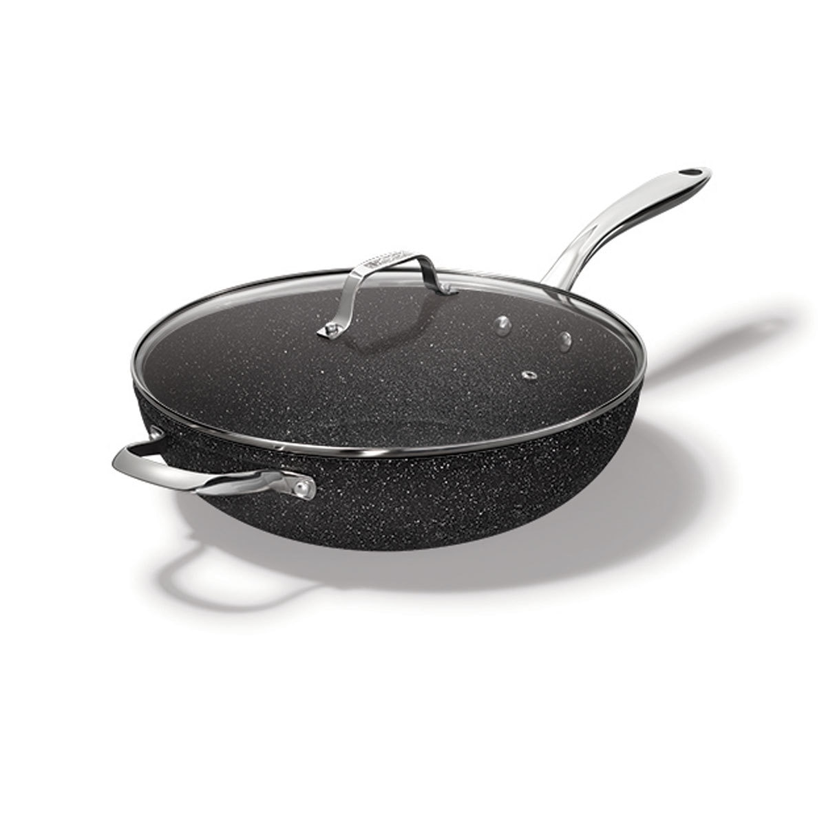 Starfrit The Rock 32cm Wok with Glass Lid