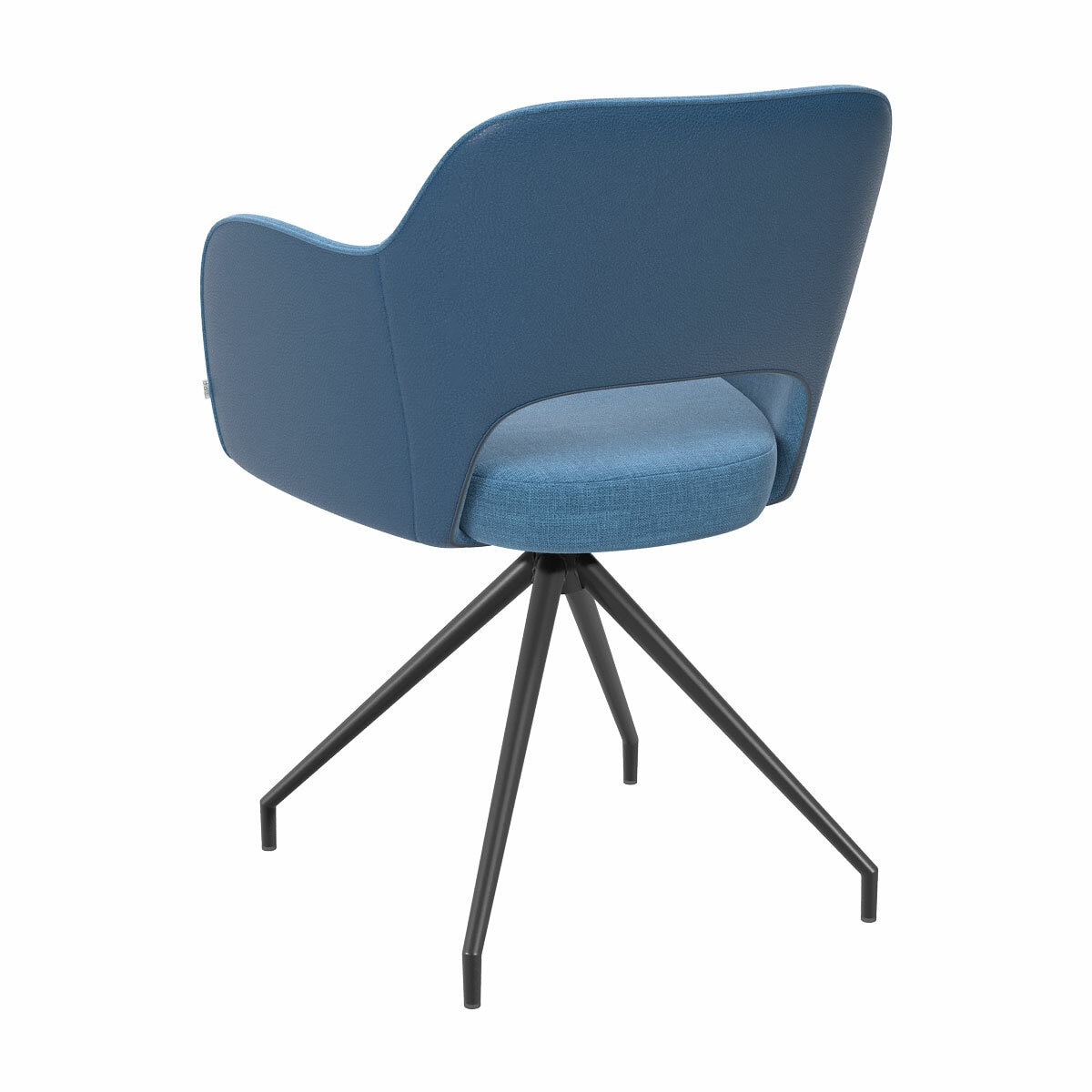 AKANTE Chicago Blue Swivel Dining Chair, 2 Pack