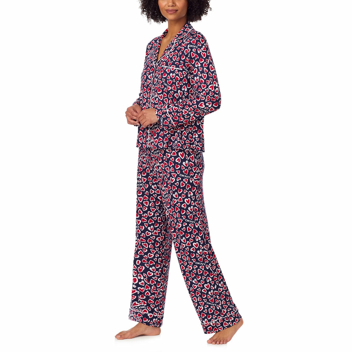 DKNY Women's Notch Collar Pyjama Set DKNY Women's Notch Collar Pyjama Set