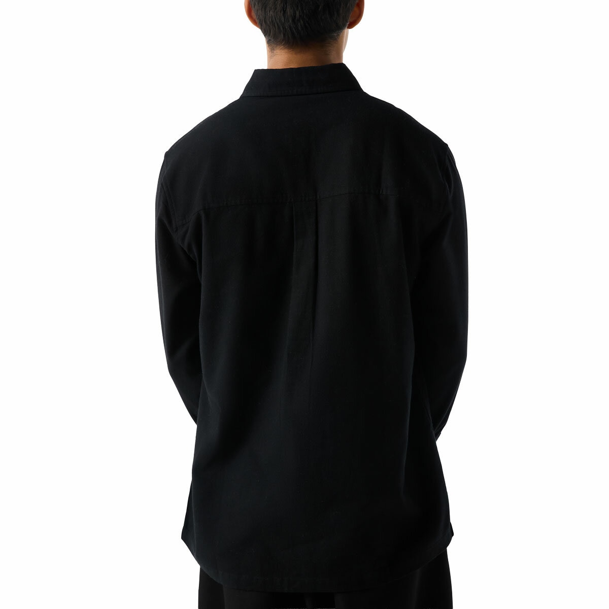 Hunter Mens Long Sleeve Shirt in Black