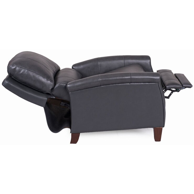 Synergy Grey Leather Pushback Recliner Costco UK