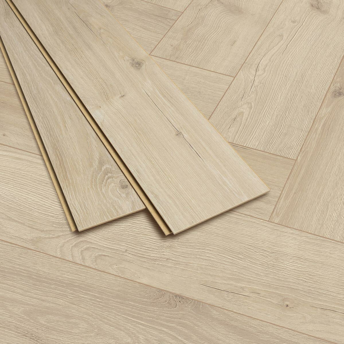 Golden Select Verona (Oak) Splash Shield AC5 Laminate Herringbone Flooring - 1.179² Per Pack