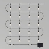Artika Blaze 40ft - 20 Bulb Outdoor Solar String Lights in Matte Black