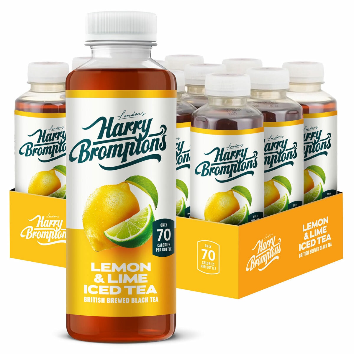 Harry Bromptons Lemon & Lime Iced Tea 12 x 500ml