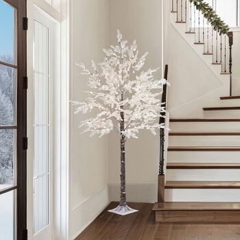 7ft Twinkle Flocked Cedar Tree