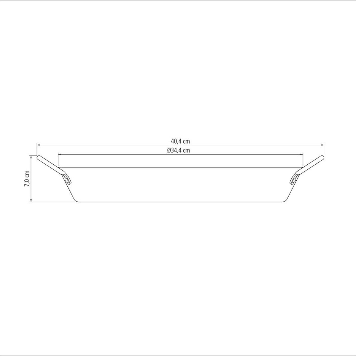 Tramontina Non-Stick Paella Pan, 34cm