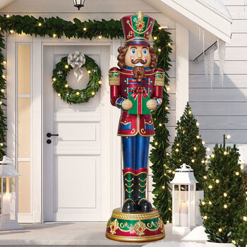 8ft (2.4m) Indoor / Outdoor Nutcracker with LED Lights & Sounds