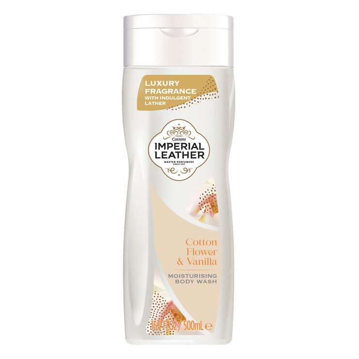 Imperial Leather Moisturising Body Wash with Cotton Flower & Vanilla Orchid, 4 x 500ml Imperial Leather Moisturising Body Wash with Cotton Flower & Vanilla Orchid, 4 x 500ml