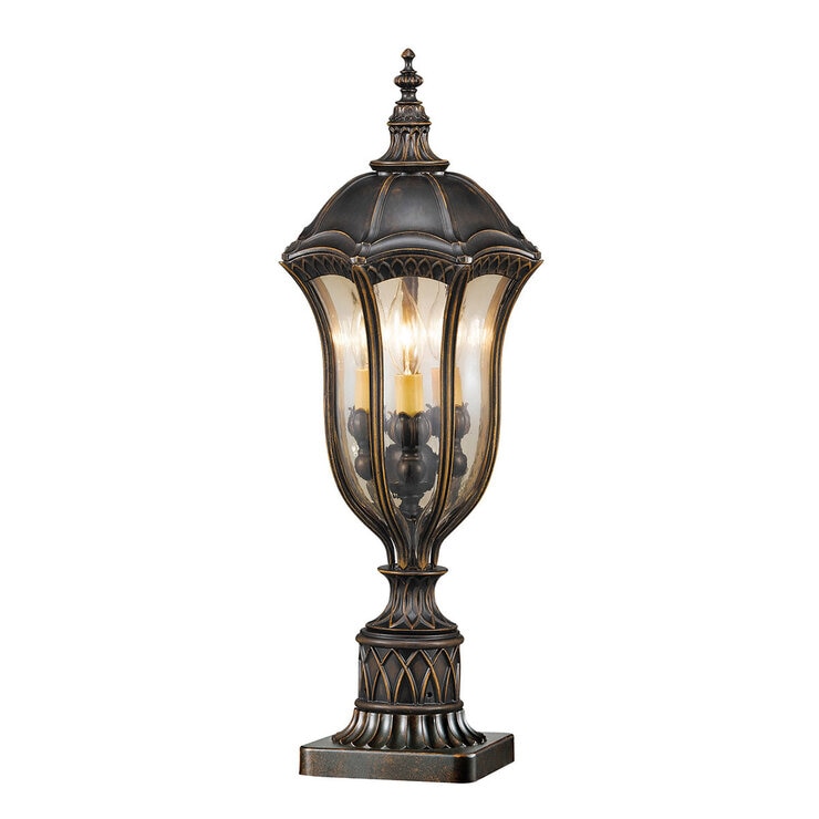 Feiss Baton Rouge 3 Light Pedestal Lantern FE-BATONRG3 Feiss Baton Rouge 3 Light Pedestal Lantern FE-BATONRG3