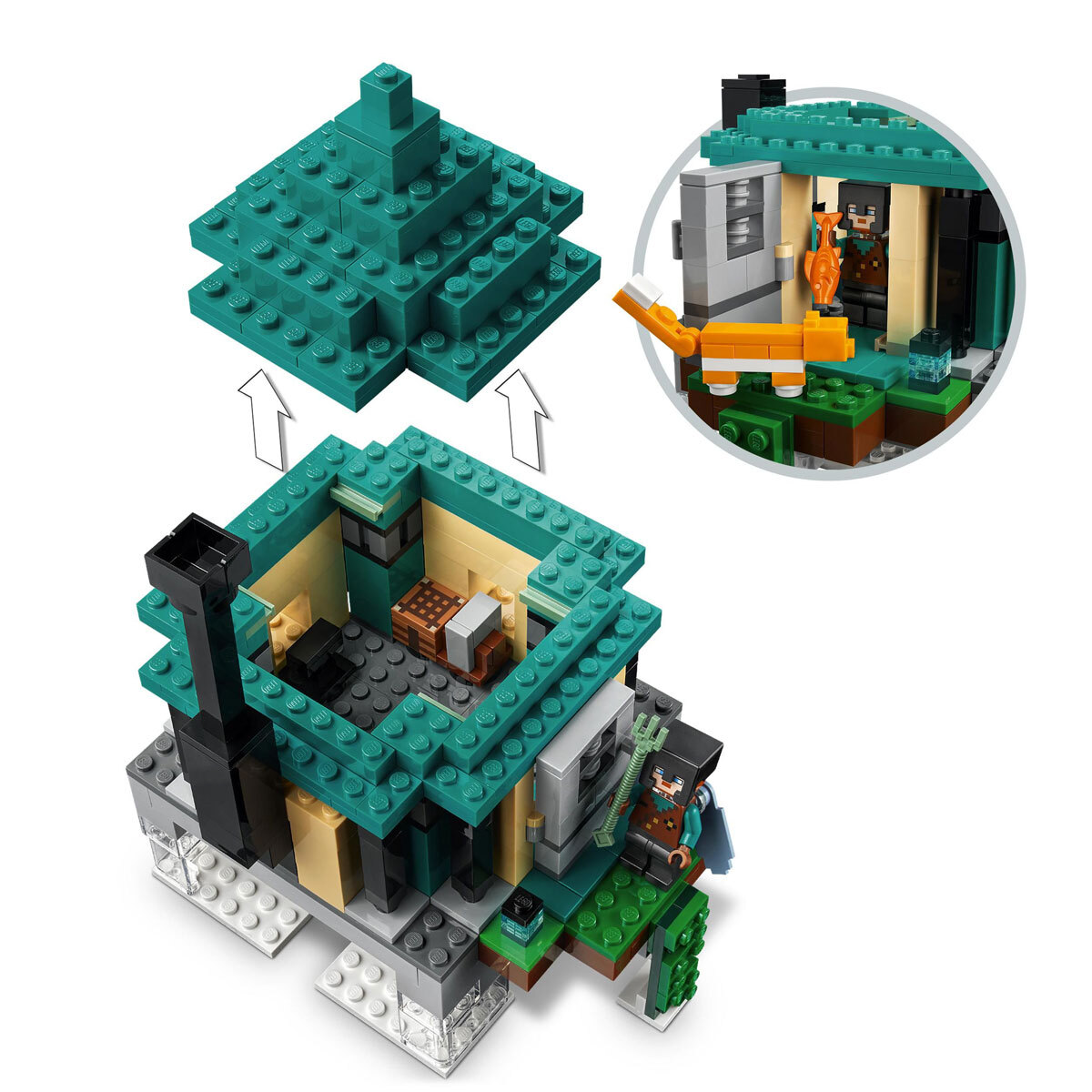 Buy LEGO Minecraft The Sky Tower Close up 2 Image at costco.co.uk