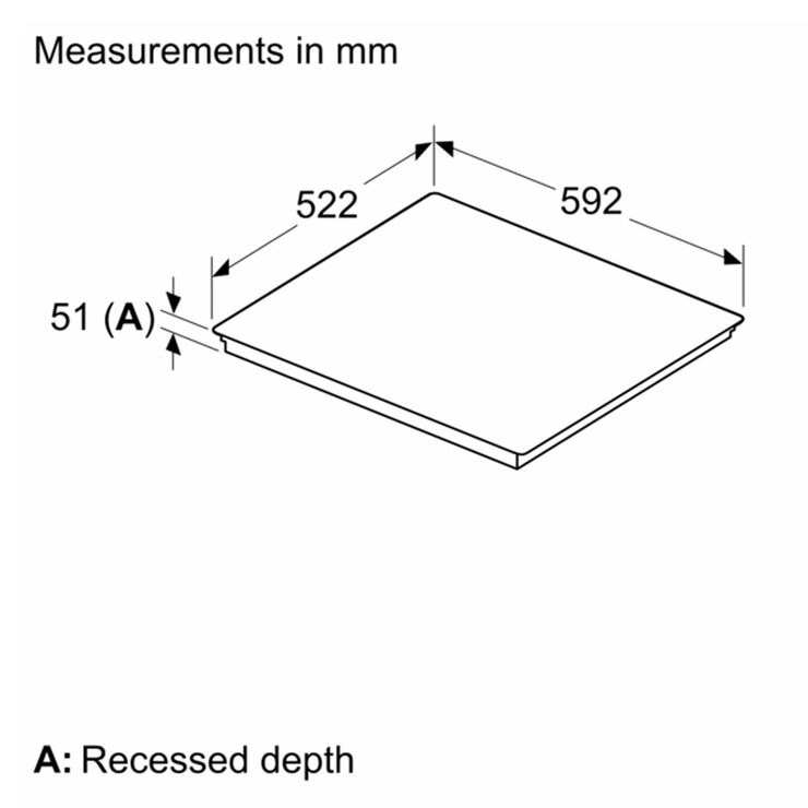 Bosch Series 6 PIX631HC1E 60cm Induction Hob in Black
