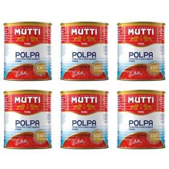 Mutti Polpa Chopped Tomatoes, 6 x 790g