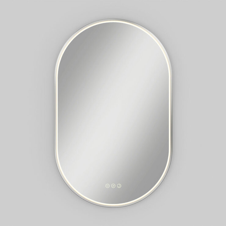 Artika Royce Oval LED Chrome Mirror with Demister