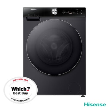 Hisense WF7S1247BB, 12kg, 1400rpm, Washing Machine A Rating in Black