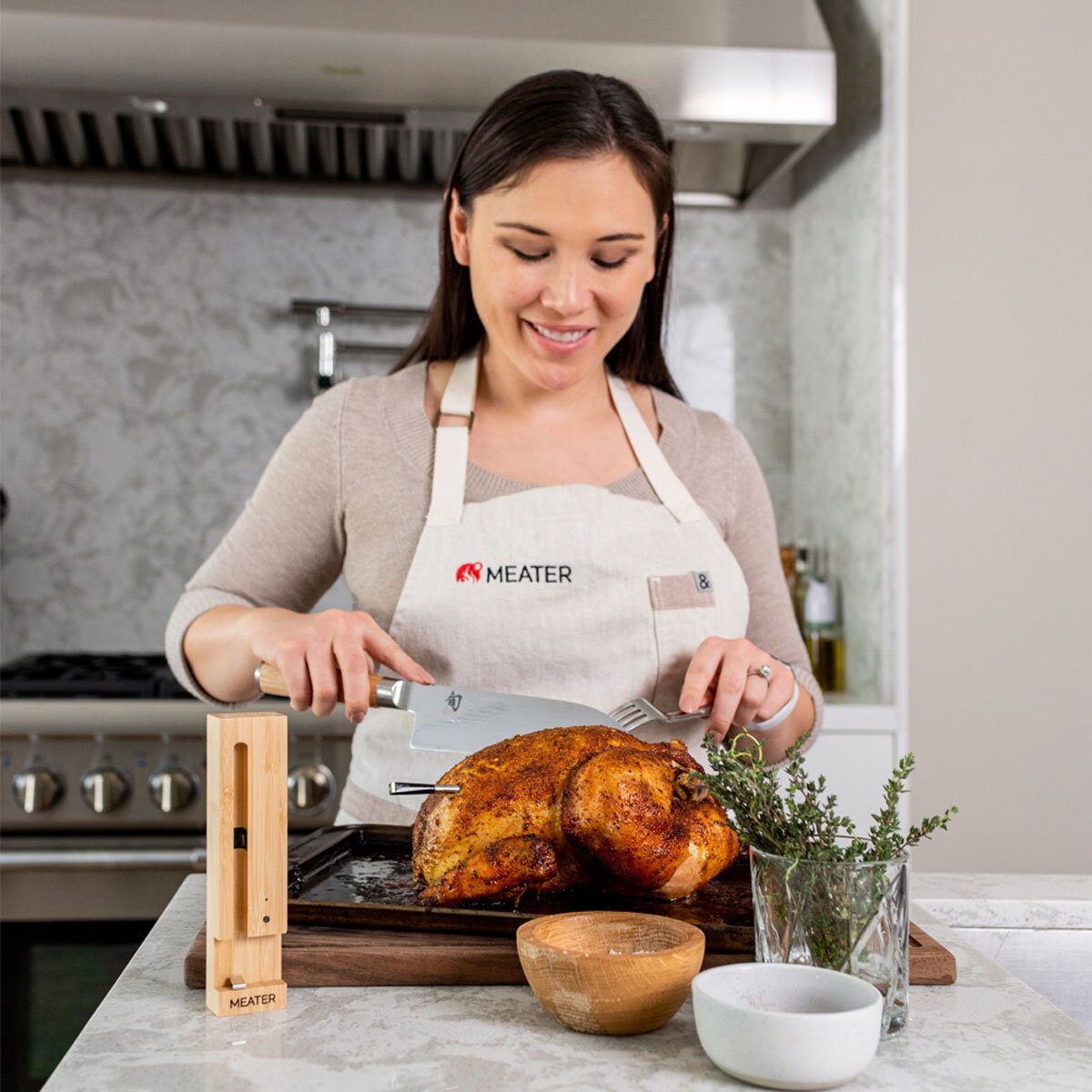 MEATER Plus Wireless Meat Thermometer in Honey
