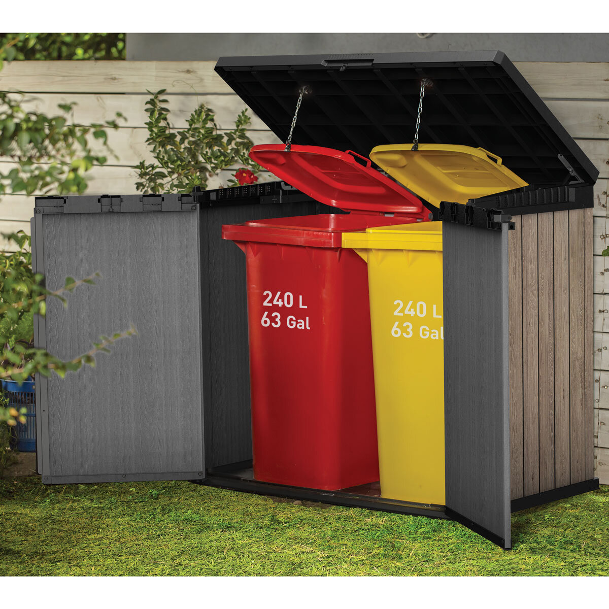 Keter Ashwood Signature 4ft 7" x 2ft 8" (1.4 x 0.82m) 1,150 Litre Horizontal Storage Shed