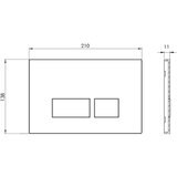 Tavistock square flush plate dimensions