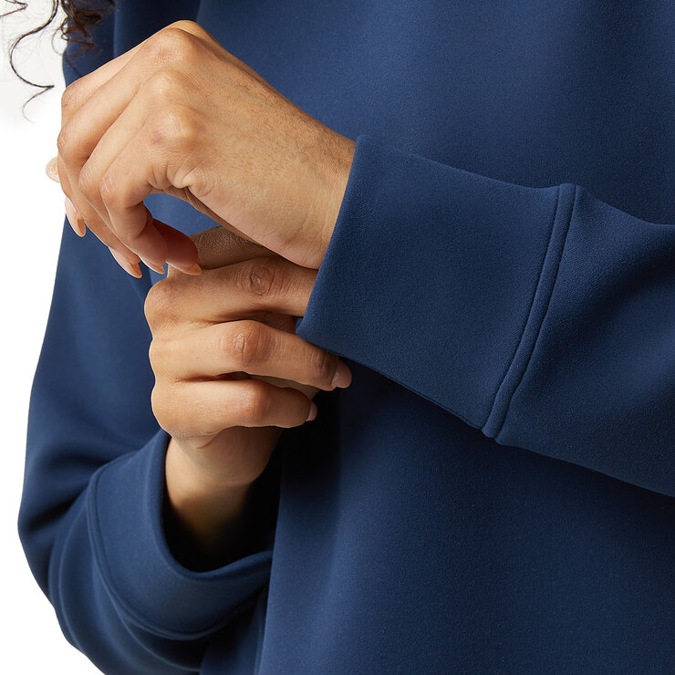 32 Degrees Ladies Sueded Tech Crewneck in Navy 32 Degrees Ladies Sueded Tech Crewneck in Navy