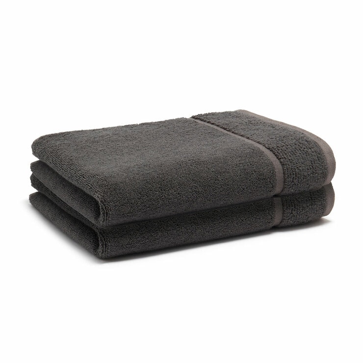 Panda Bamboo & Cotton Hand Towels, 2 Pack, in 3 Colours Panda Bamboo & Cotton Hand Towels, 2 Pack, in 3 Colours