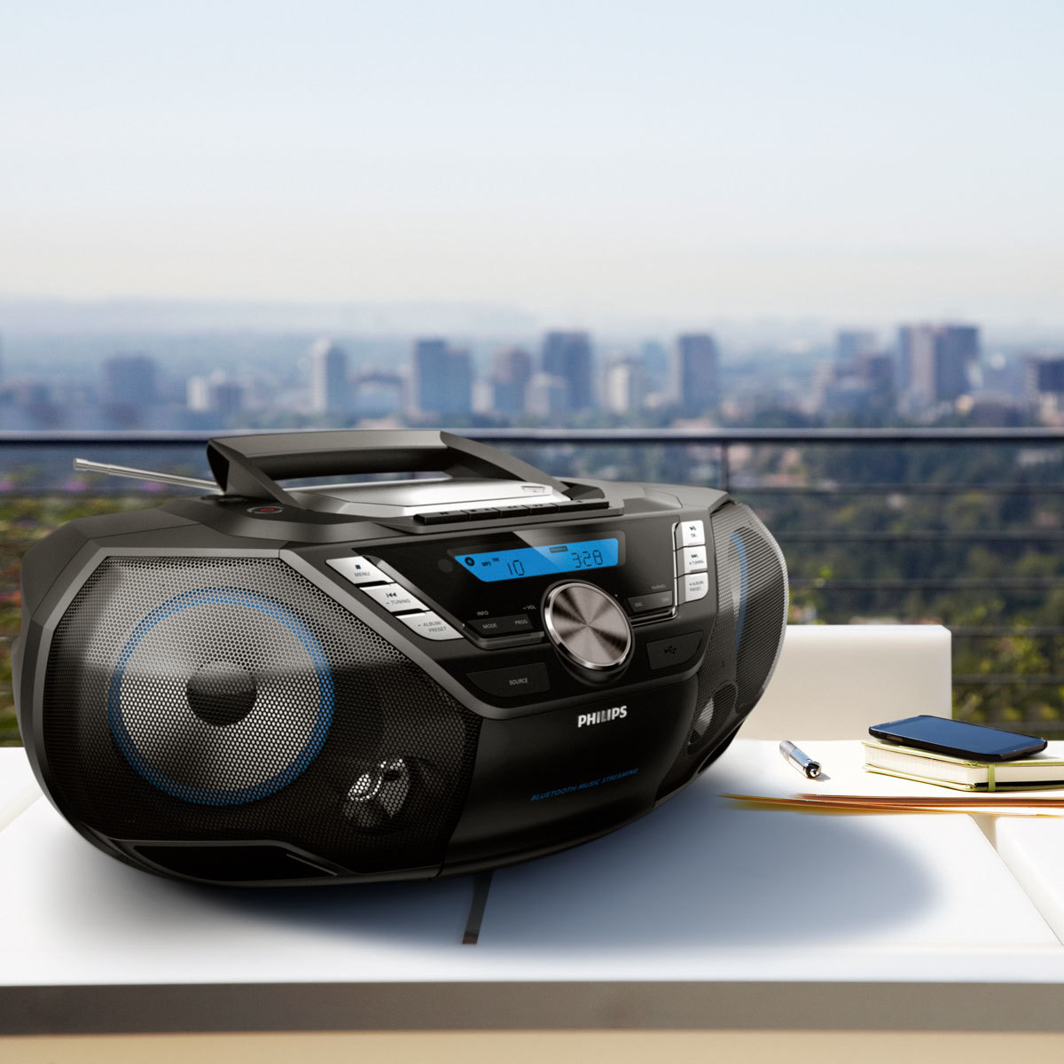 Philips CD Soundmachine BoomBox 12W Portable Speaker with DAB+