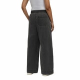 Teddi Rose Wide Leg Denim Pull on Pant in Black