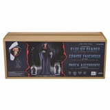 Animatronic rise up reaper halloween decoration in box