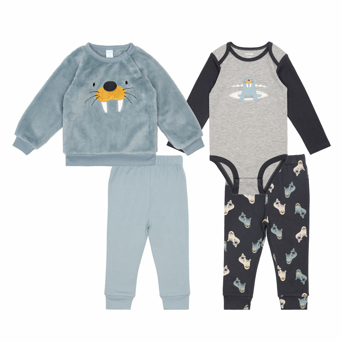 Pekkle Plush Infant 4 Piece Set (3-24 Months)