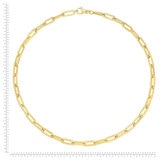 14kt Yellow Gold Paperclip 24" Necklace