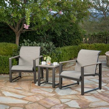 SunVilla Helio 3 Piece Bistro Set + Cover