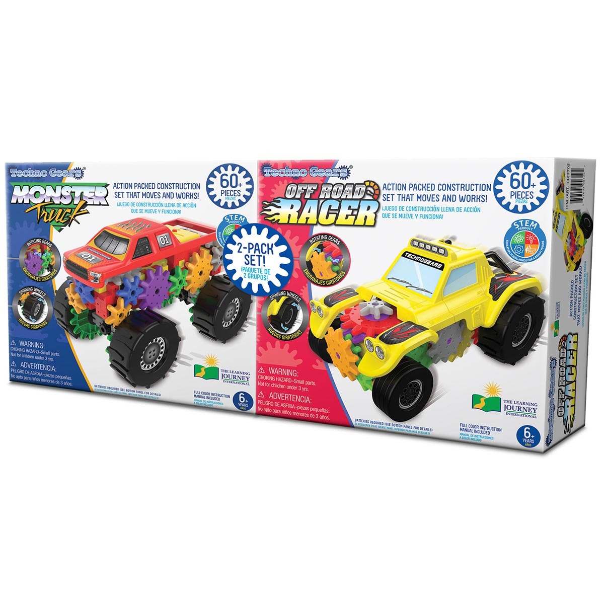 Monster truck and racer two pack boxed image
