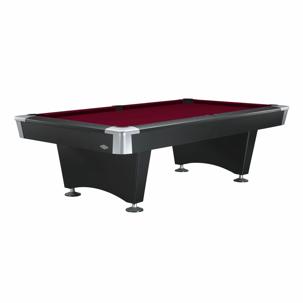 Installed Brunswick Black Wolf Pool Table in 2 Sizes Installed Brunswick Black Wolf Pool Table in 2 Sizes