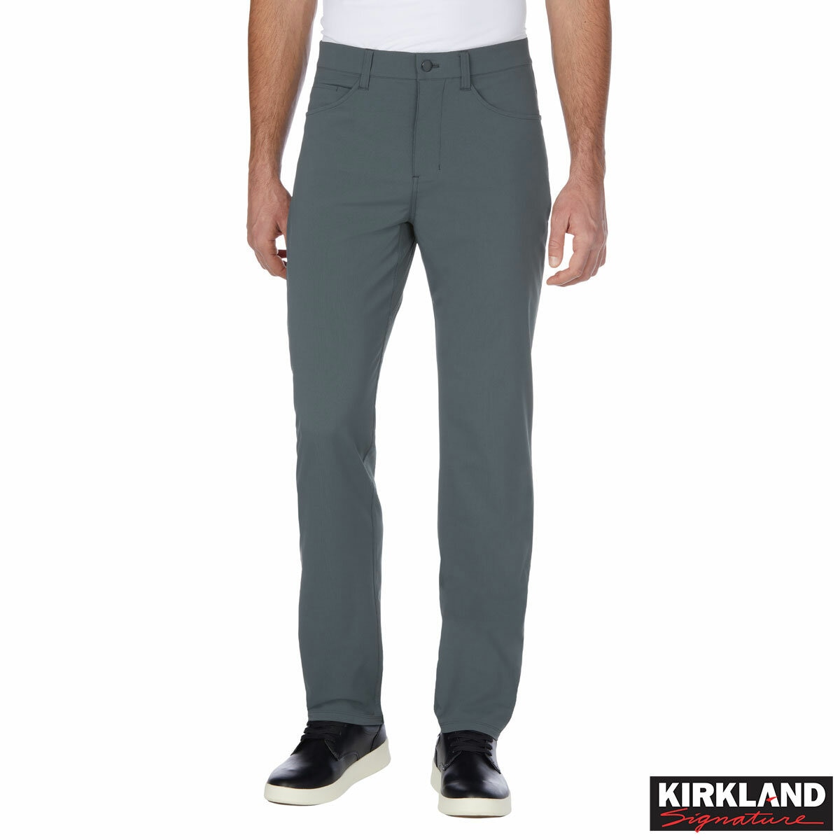 Kirkland Signature Men's Performance Pant in Grey, Waist 32 Leg 32
