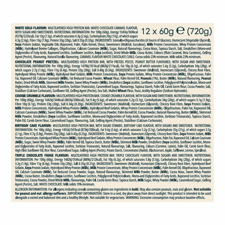 Ingredients and nutritional info