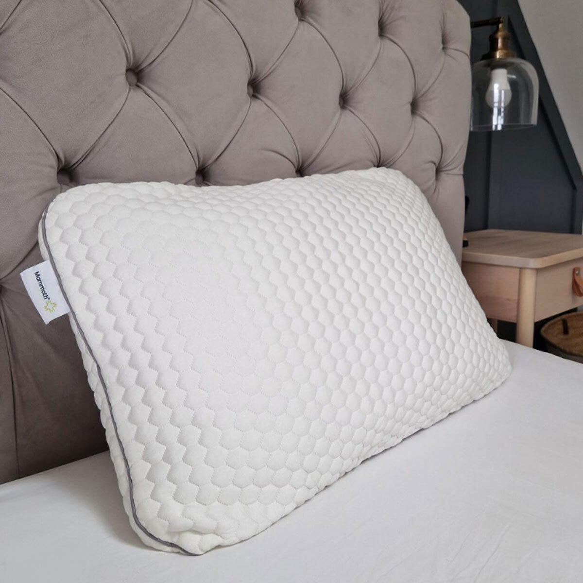 Mammoth Honeycomb Hybrid Slim Pillow 48 x 74cm