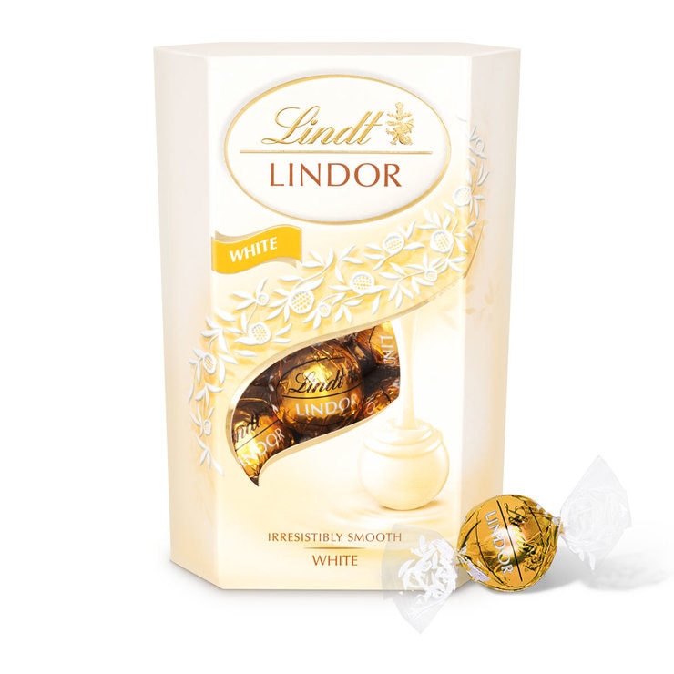 Lindt Lindor Assortment Milk & White, 4 x 200g