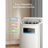 Lifstyle image of Dreo Smart 3-in-1 Portable Air Conditioner in living room