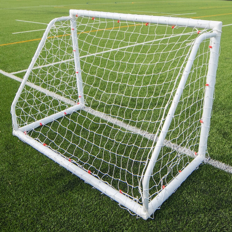 Lifestyle image of the back of the Quickplay Q-Fold Match 6ft x 4ft Folding Football Goal
