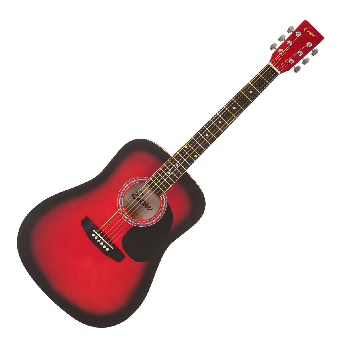 Red sunburst guitar, right handed