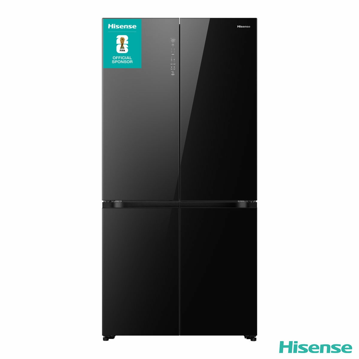 Hisense RQ768N4GBE, Multi Door Fridge Freezer, E Rated in Black