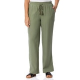 Briggs Ladies Linen Pant in Olive
