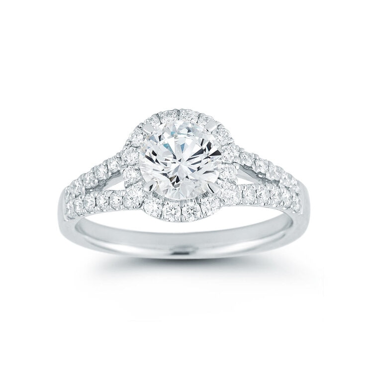 1.35ctw Round Brilliant Diamond Ring, Platinum 1.35ctw Round Brilliant Diamond Ring, Platinum