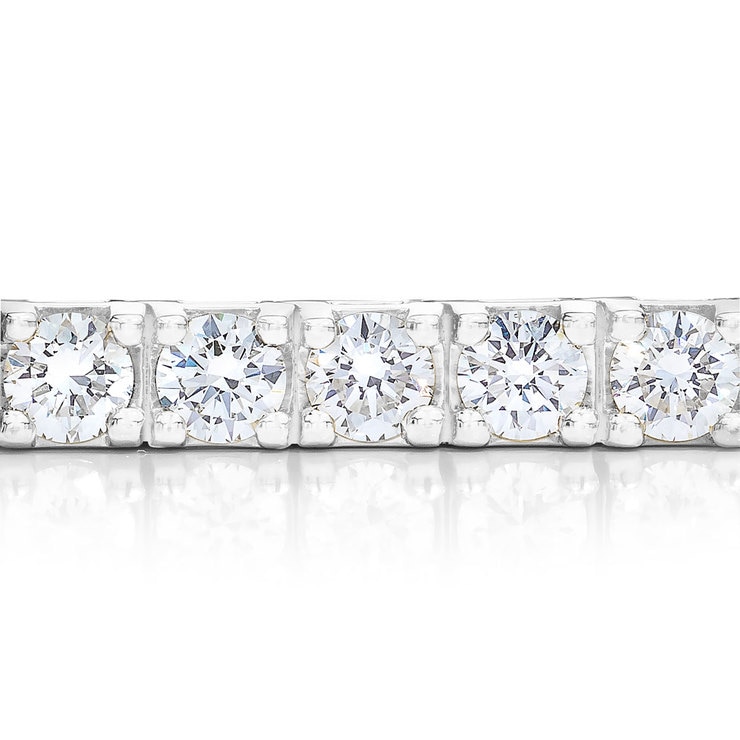 7.00ctw Round Brilliant Cut Diamond Bracelet, 18ct White Gold Costco UK