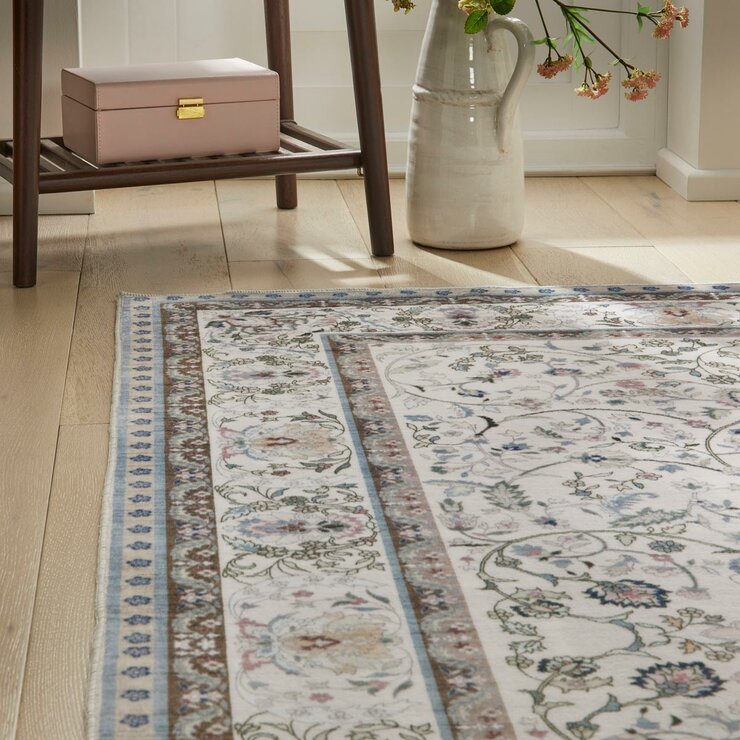 Concept Looms Liberty Pastel Washable Rug, in 3 Sizes