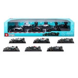 Burago 1:43 Scale Highly Detailed Formula One Cars: Mercedes 6 Pack (3+ Years)